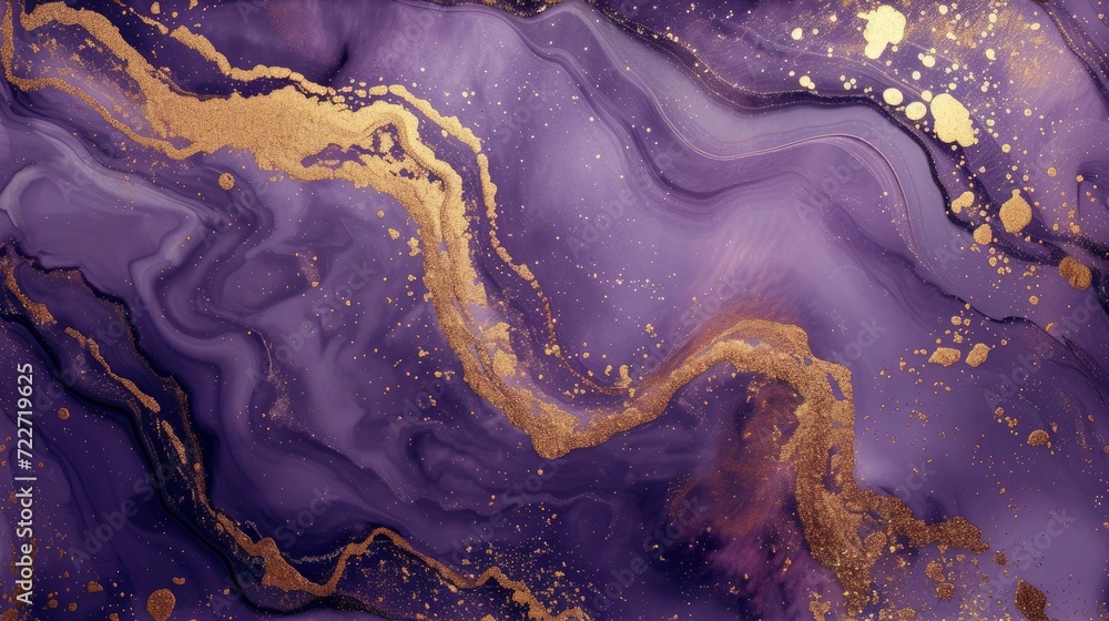 Purple and Gold Elegance. Marble Pattern with a Luxurious Touch Purple and Gold Elegance. Marble Pattern with a Luxurious Touch