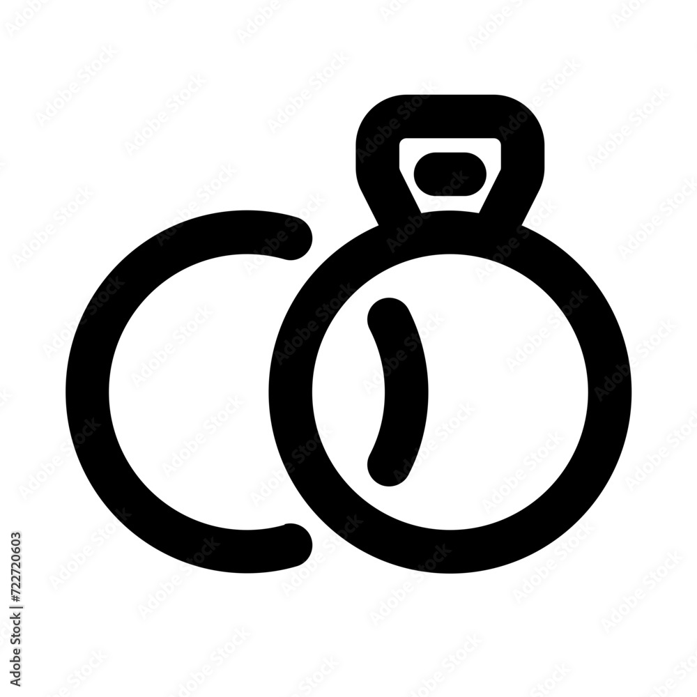 Wedding Rings Line Icon Wedding Rings Line Icon