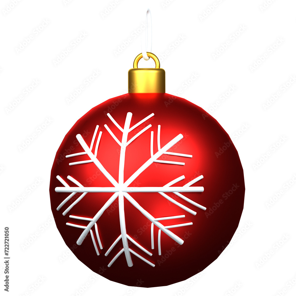 Christmas Ball 3D Icon Christmas Ball 3D Icon