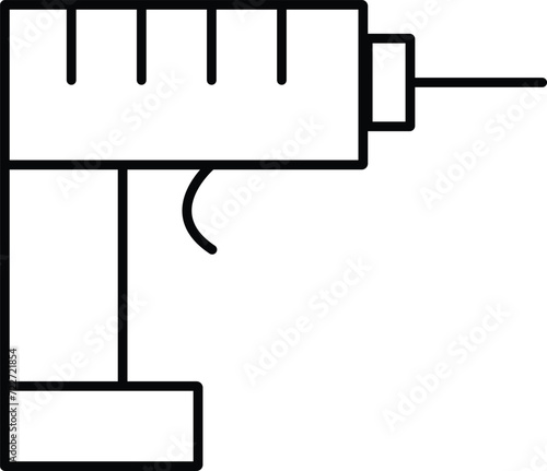 Rounded filled Editable stroke Driller Icon