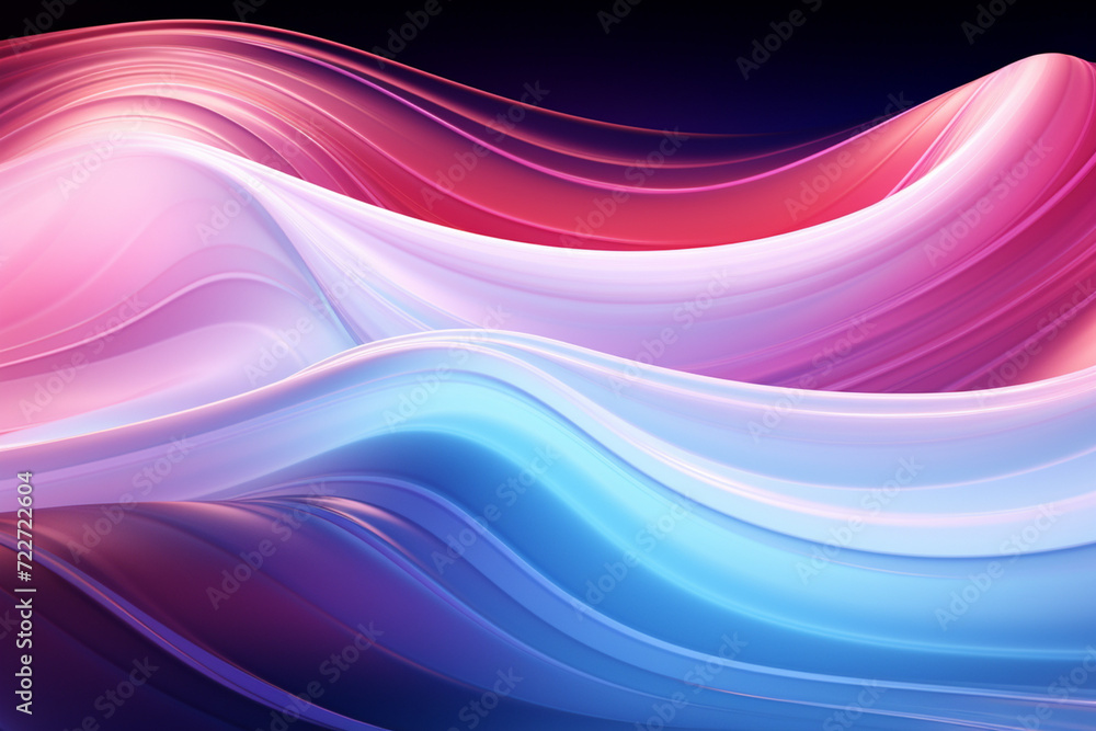 Colorful Abstract Neon Wave Background created with Generative AI Colorful Abstract Neon Wave Background created with Generative AI