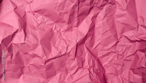 Isolated crumpled sheet paper in attractive wine color, texture for new gift.