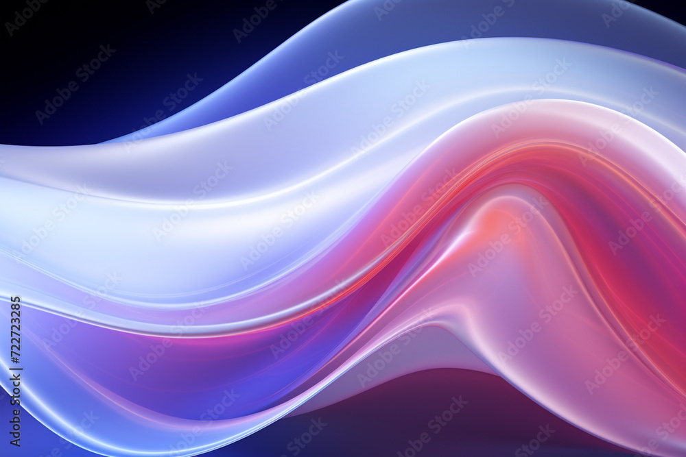 Fototapeta premium Colorful Abstract Neon Wave Background created with Generative AI