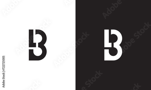 BL logo, monogram unique logo, black and white logo, premium elegant logo, letter BL Vector