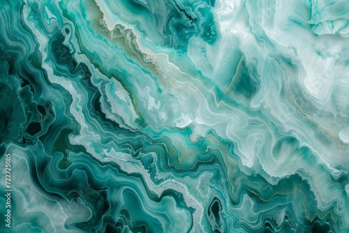 Seafoam Green Marble Texture Abstract