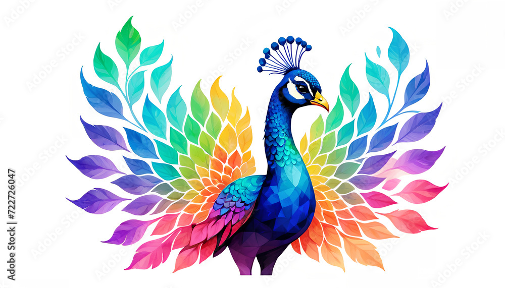 Fototapeta premium colorful peacock