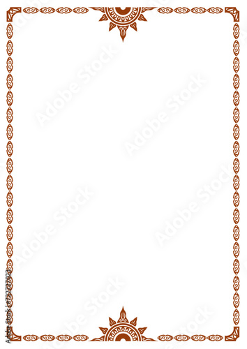 アジア調フレーム26（茶）