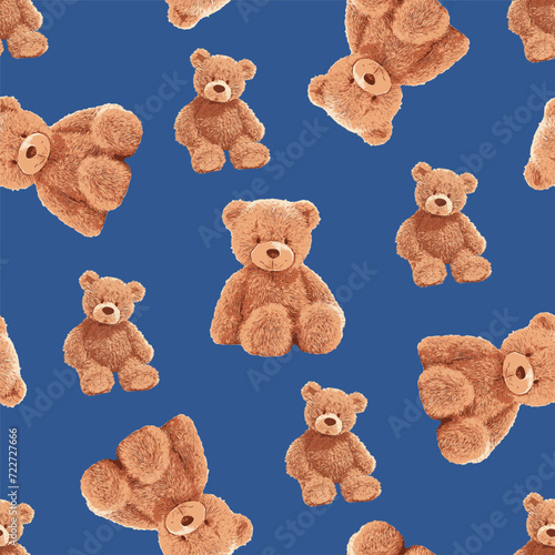 SEAMLESS TEDDY BEAR PATTERN 125