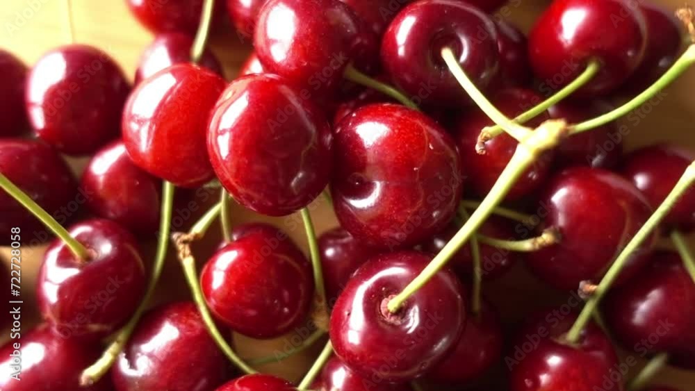Cherry Background Rotates. Fruit Background Cherry Background Rotates. Fruit Background