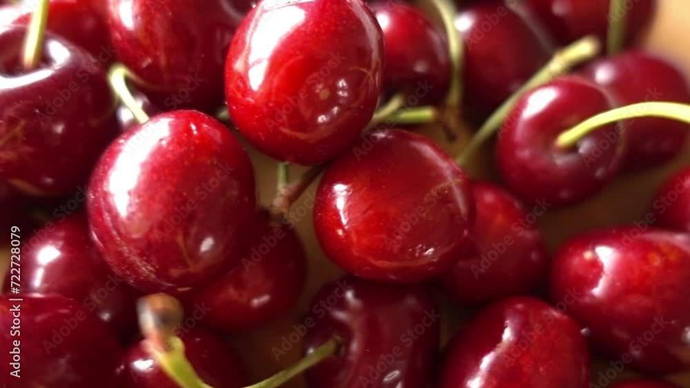Cherry Background Rotates. Fruit Background Cherry Background Rotates. Fruit Background