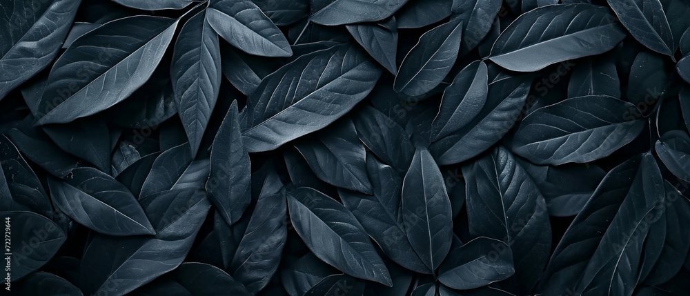 Dark Foliage Texture Background with Lush Leaves. Generative AI. Dark Foliage Texture Background with Lush Leaves. Generative AI.