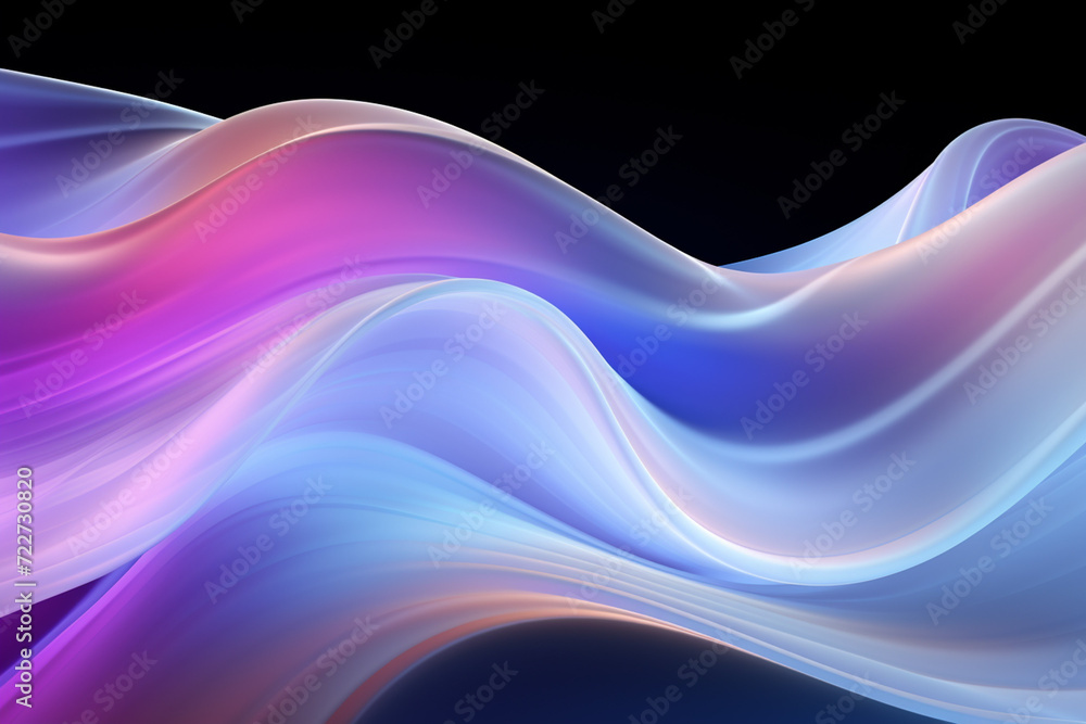Colorful Abstract Neon Wave Background created with Generative AI Colorful Abstract Neon Wave Background created with Generative AI