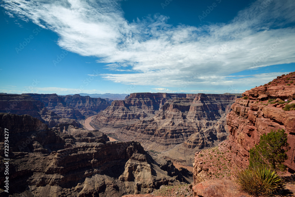 The Beautiful Landscape of the Grand Canyon on a Summer Day - Arizona, USA
