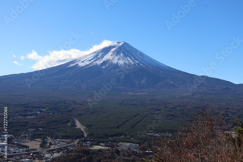 December 1  2023  Viewing Mount Fuji at Tenjozan Park  Japan