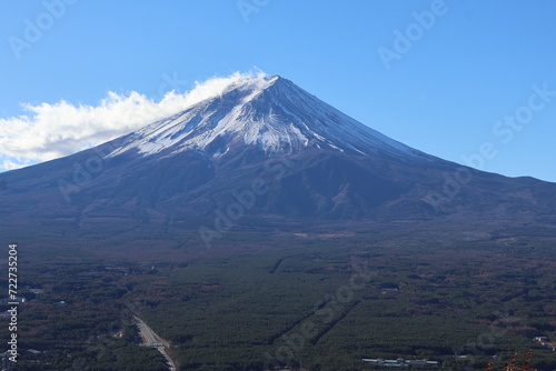 December 1, 2023: Viewing Mount Fuji at Tenjozan Park, Japan