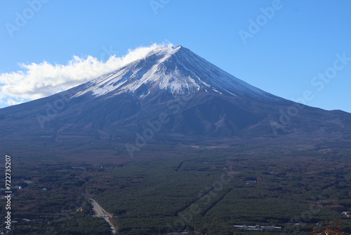 December 1, 2023: Viewing Mount Fuji at Tenjozan Park, Japan