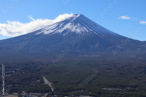 December 1, 2023: Viewing Mount Fuji at Tenjozan Park, Japan