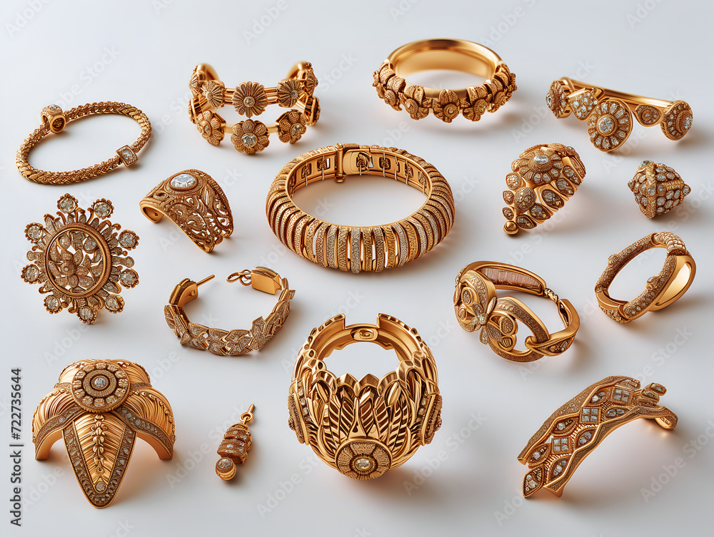 Gold jewelry with pink gemstones Gold jewelry with pink gemstones