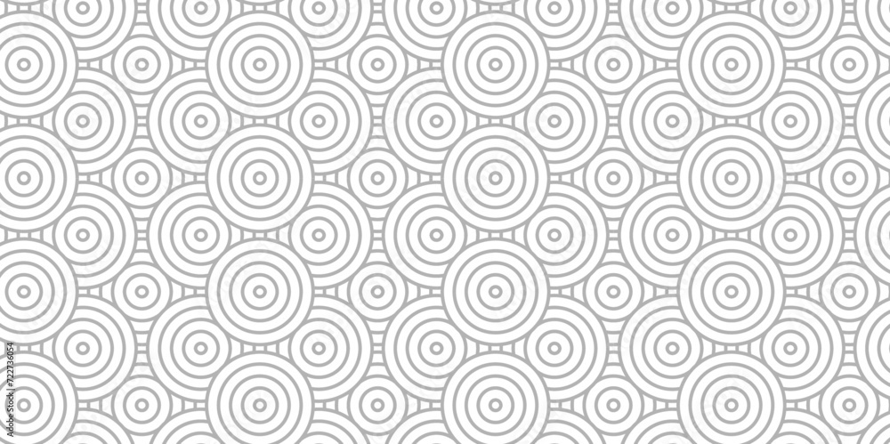 Modern diamond geometric ocean spiral pattern and abstract circle wave lines. gray seamless tile stripe geomatics overlapping create retro square line backdrop pattern background. Overlapping Pattern.