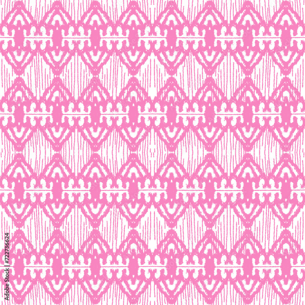 pink pattern Seamless pattern white pattern Design for Traditional colorful geometric for printed fabrics, dresses, rugs, curtains fabric,textiles