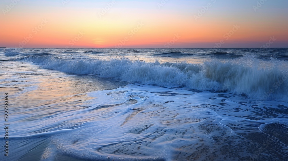 Obraz premium The Symphony of Waves: A Seascape's Melody