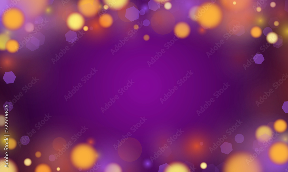 Abstract bokeh Light gold color with soft light purple background for wedding vector magic holiday poster design. Abstract bokeh Light gold color with soft light purple background for wedding vector magic holiday poster design.