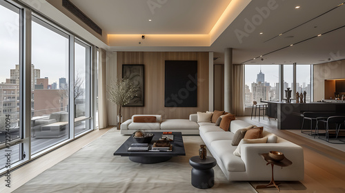 modern living room, perfect interrior 