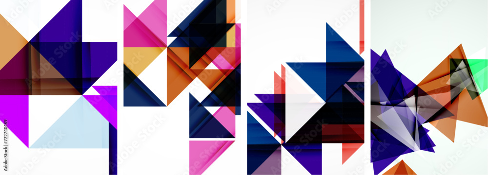 Triangle poster set for wallpaper, business card, cover, poster, banner, brochure, header, website Triangle poster set for wallpaper, business card, cover, poster, banner, brochure, header, website