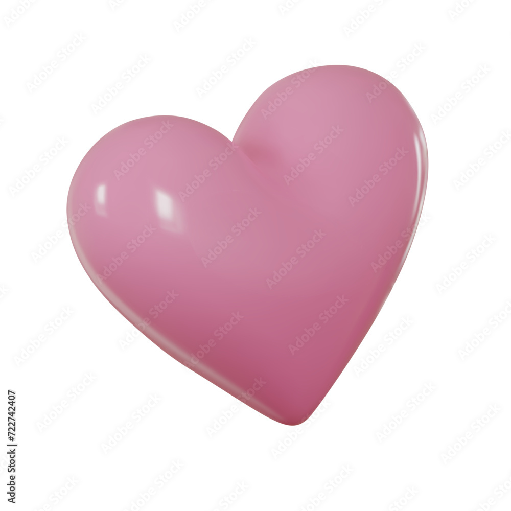 3d realistic pink heart. Valentines day card. Vector illustration 3d realistic pink heart. Valentines day card. Vector illustration
