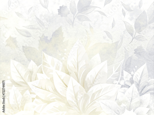 seamless floral white background