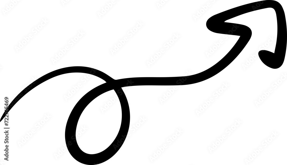 Obraz premium arrow doodle otline vector