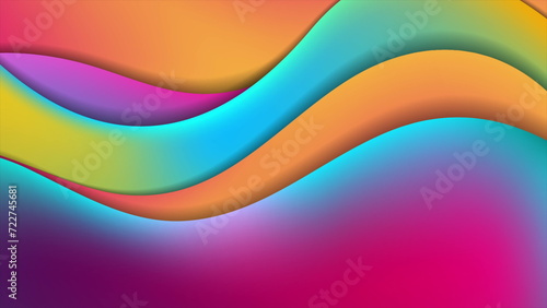 Colorful waves abstract elegant corporate background