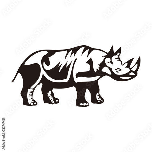 Make a Professional Rhino Vector Images © Bernando