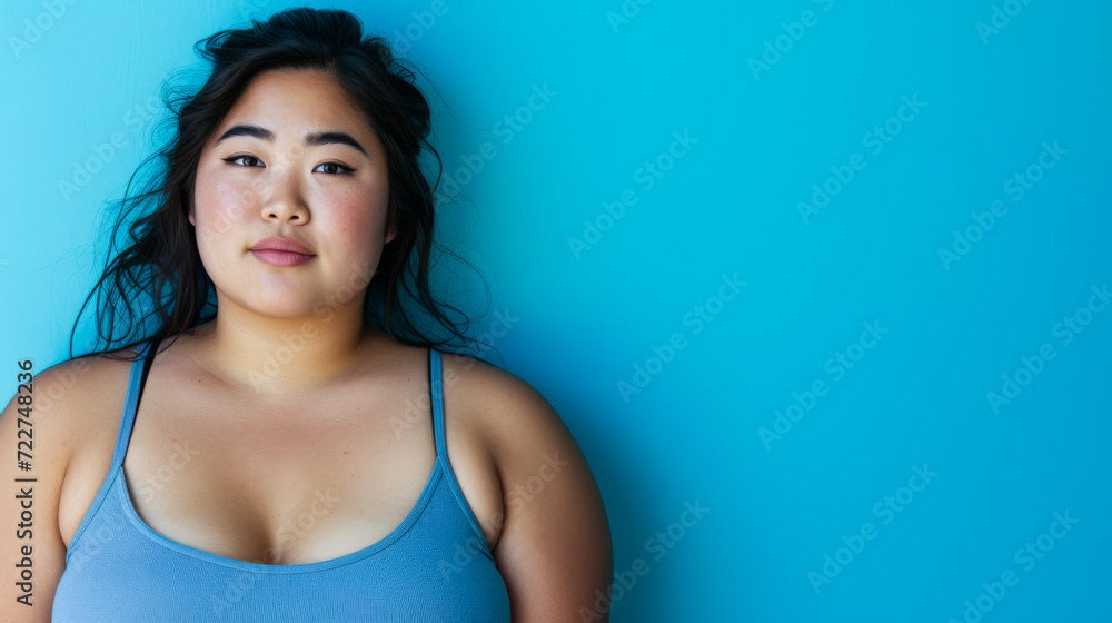 Confident curvy Asian woman portrait Confident curvy Asian woman portrait