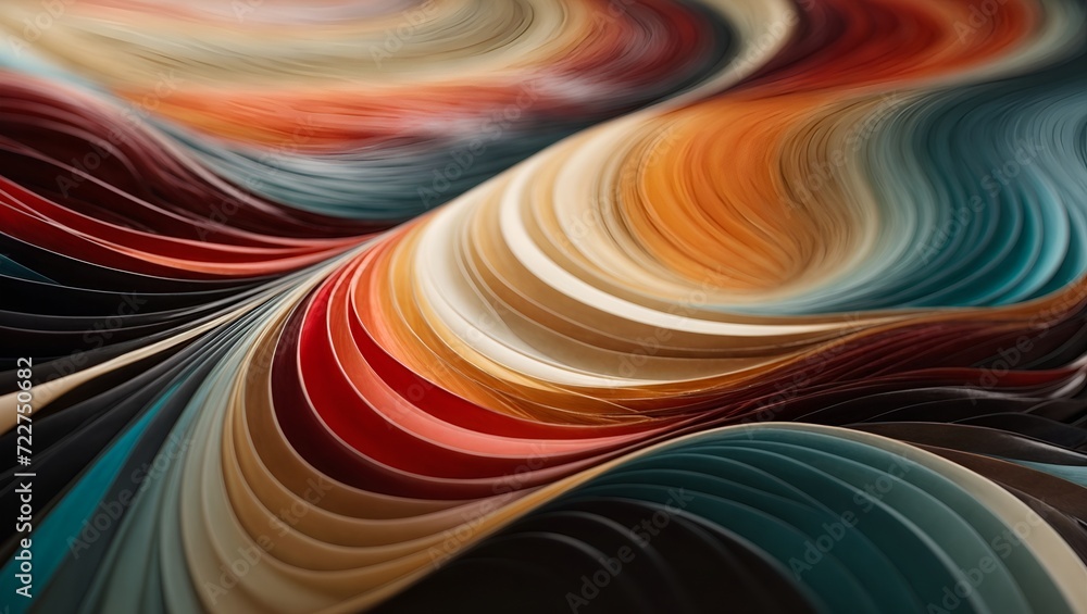 Abstract futuristic background with fluid waves effect. Vector illustration.
