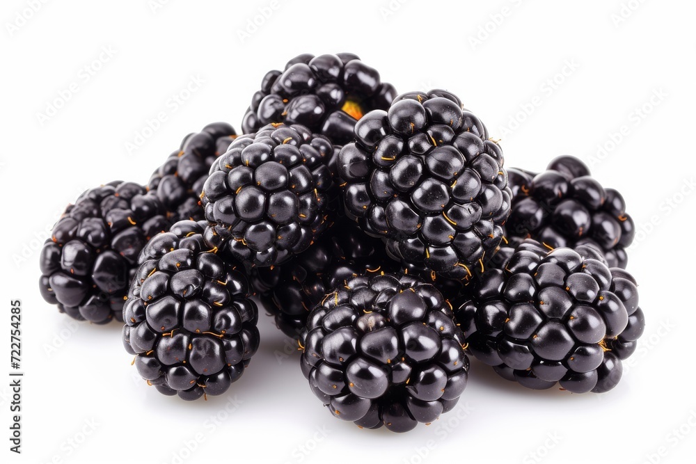 Fresh blackberries isolated on white background Fresh blackberries isolated on white background