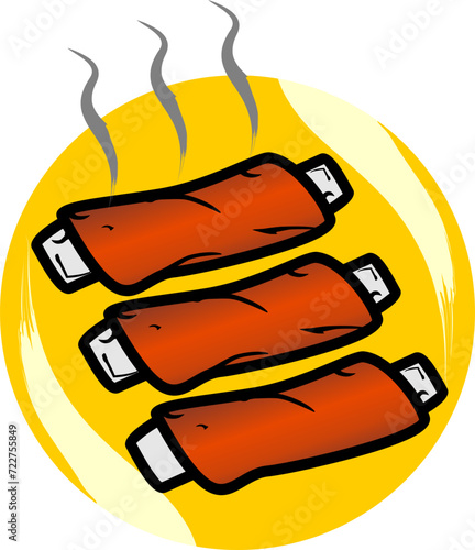 meat roasted grilled logo