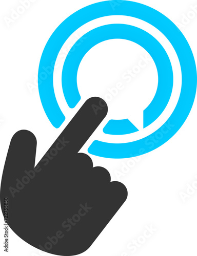 hand holding a cloud chat