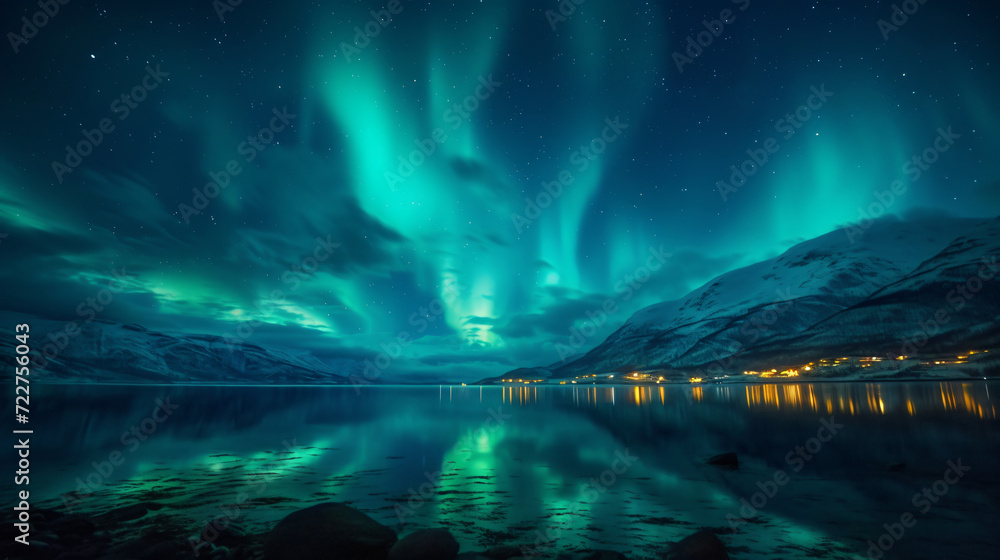 Norway tromps go finnmark green northern lights
