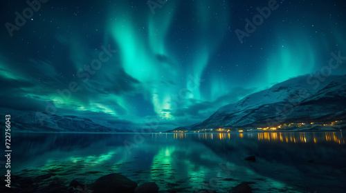 Norway tromps go finnmark green northern lights