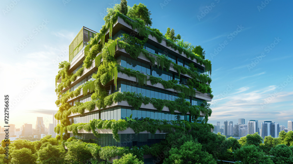 Office building with green environment.