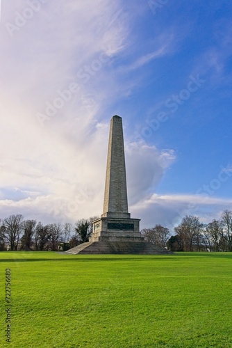 Wellington Monument in Phoenix Park, Dublin, Ireland photo