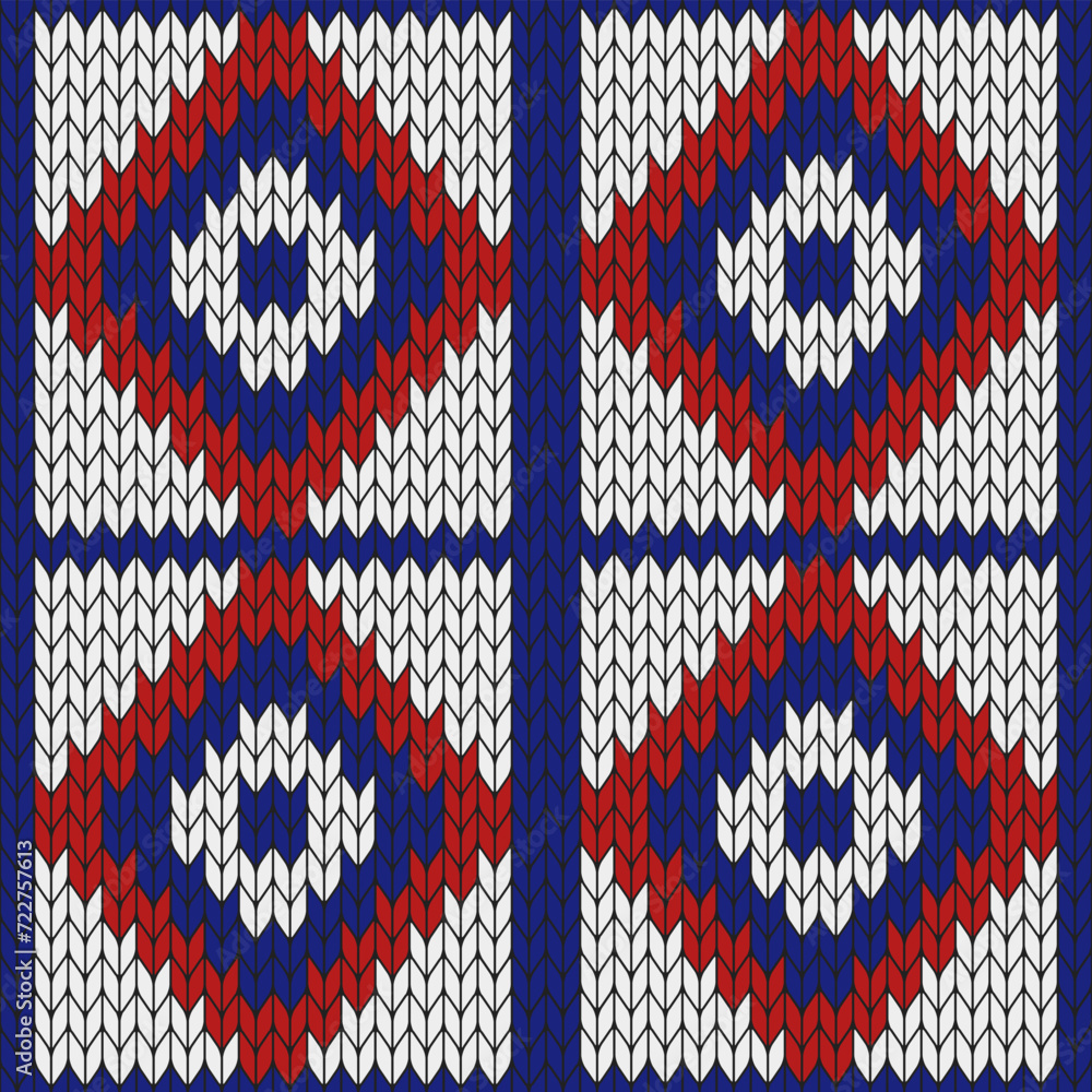 4th of July knitted pattern. knitted vector pattern. Seamless gradient pattern for clothing, wrapping paper, backdrop, background, gift card. 4th of July knitted pattern. knitted vector pattern. Seamless gradient pattern for clothing, wrapping paper, backdrop, background, gift card.