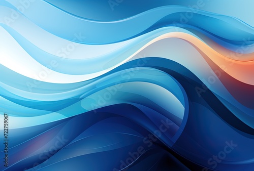 Abstract blue wave background for graphics use. Created with Ai