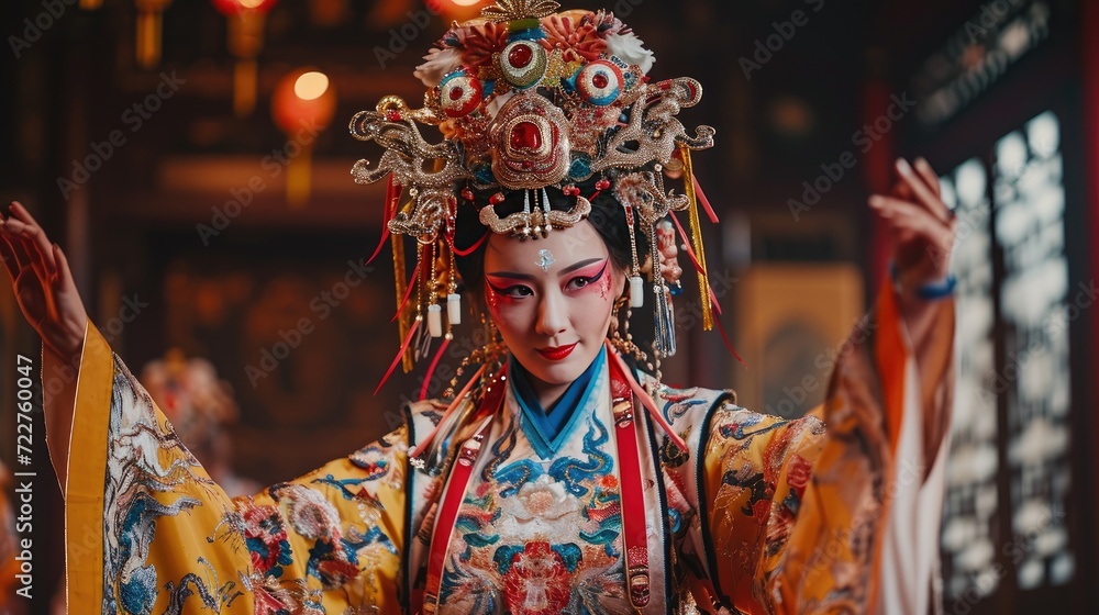 A Performance of Classic Chinese Opera, Chinese New Year