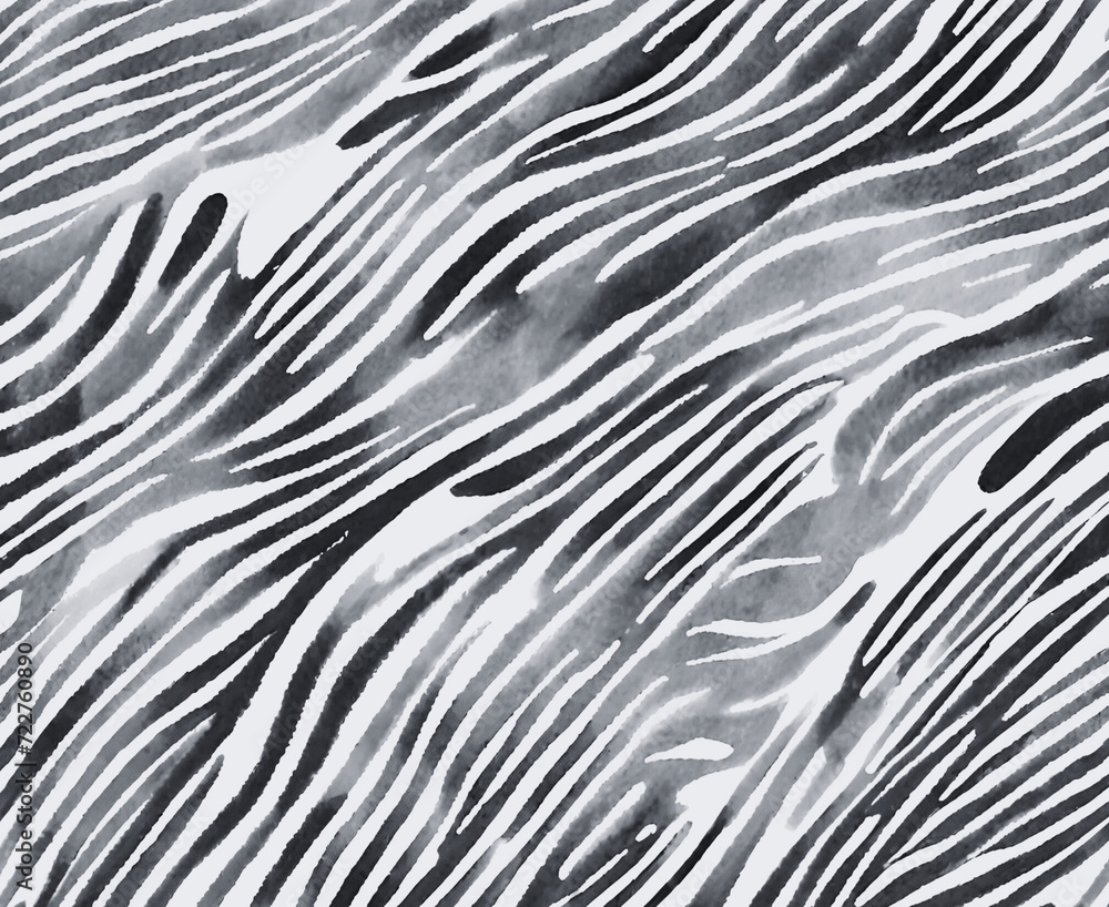 Fototapeta premium Abstract blurry gradient black and white pattern with a white background 