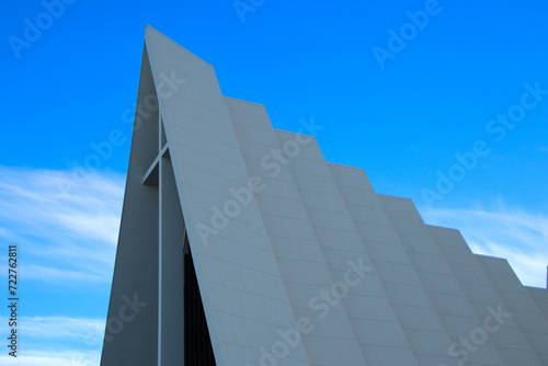 close up pictures of the arctic cathedral in Tromso