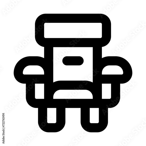 Plane Seat Line Icon