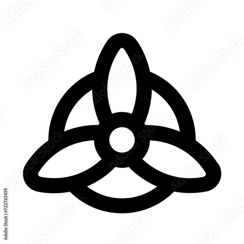 Plane Propeller Line Icon
