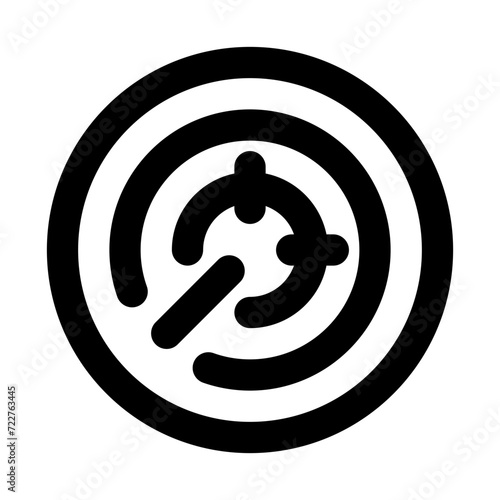 Radar Line Icon